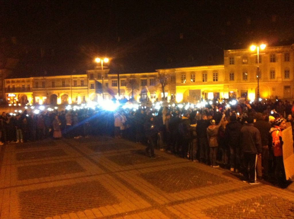 protest 2015 piata mare sibiu