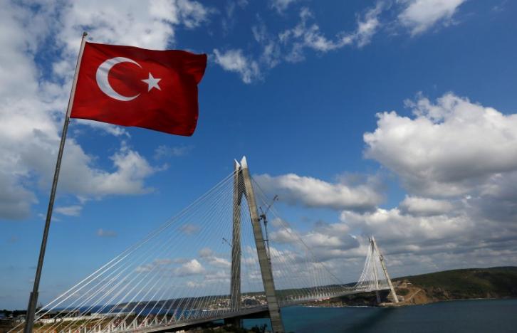 Newly built Yavuz Sultan Selim bridge, the third bridge over the Bosphorus linking the city's European and Asian sides, is pictured during the opening ceremony in Istanbul, Turkey, August 26, 2016. REUTERS/Murad Sezer