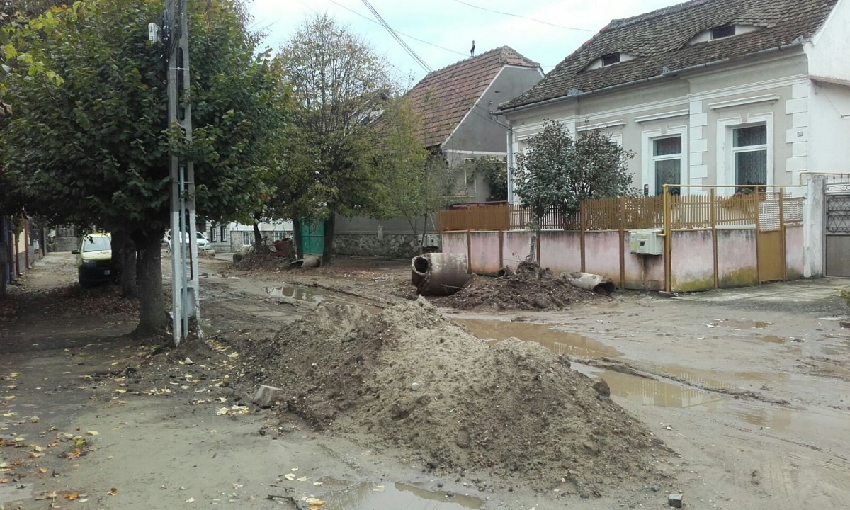 strada ecaterina teodoroiu noroi santier lucrari neasfaltata