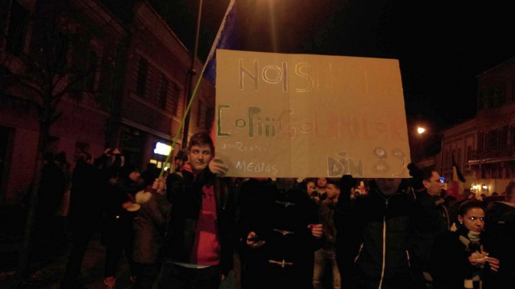 protestatari medias