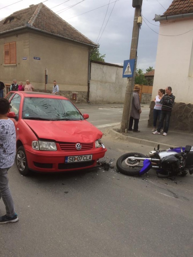 accient motociclist motocicleta