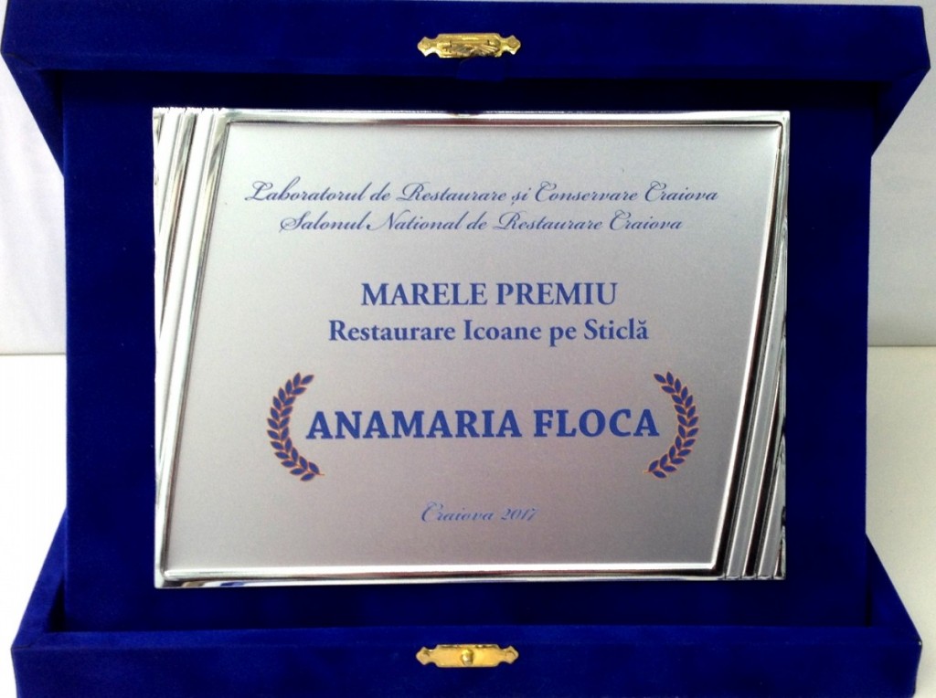 Anamaria Floca_Marele premiu - Restaurare icoane pe sticla
