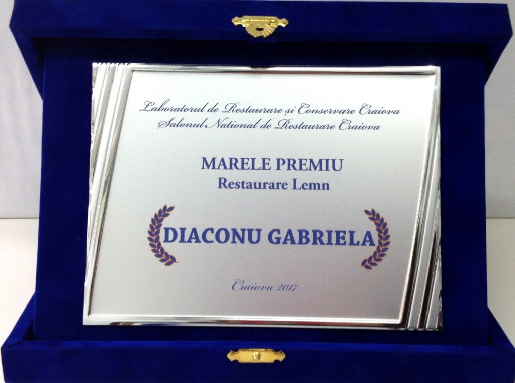Gabriela Diaconu_Marele premiu - Restaurare lemn