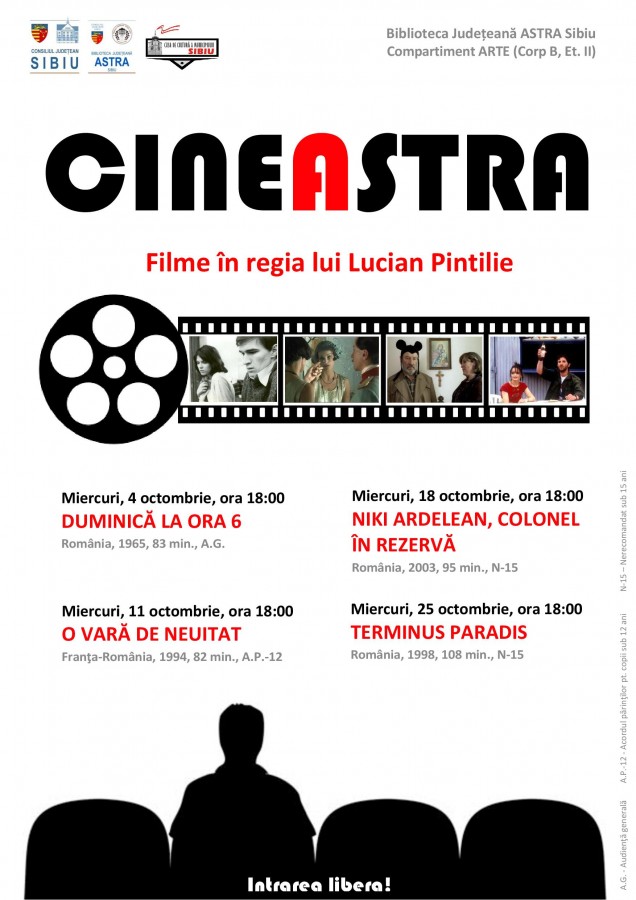 Afis filme CineAstra octombrie