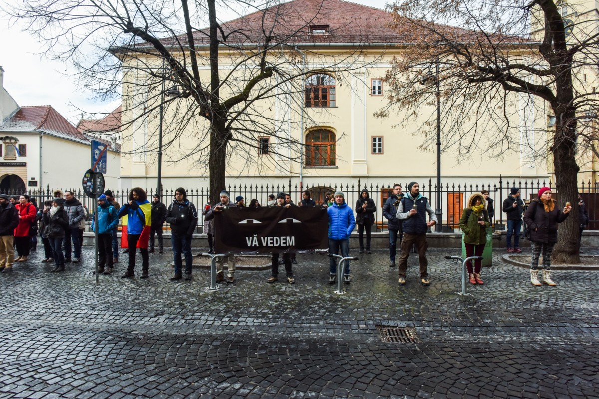 flashmob protest sediu PSD (2)