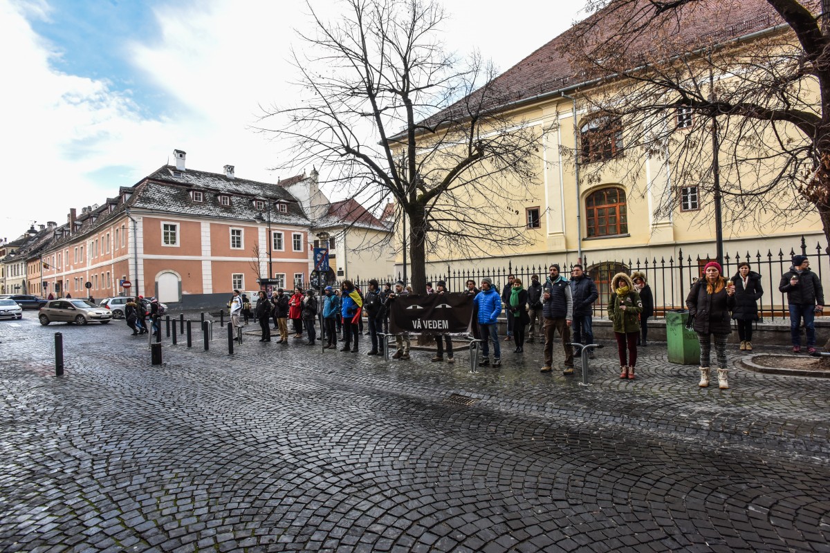 flashmob protest sediu PSD (3)
