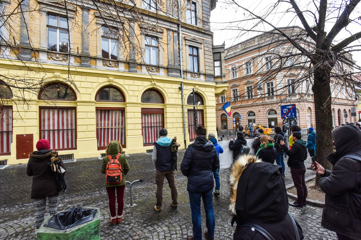 flashmob protest sediu PSD (6)