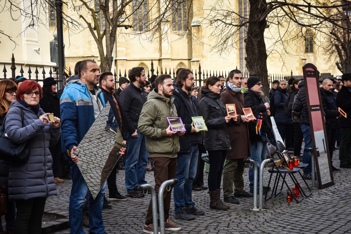 protest sediu PSD flashmob (1)