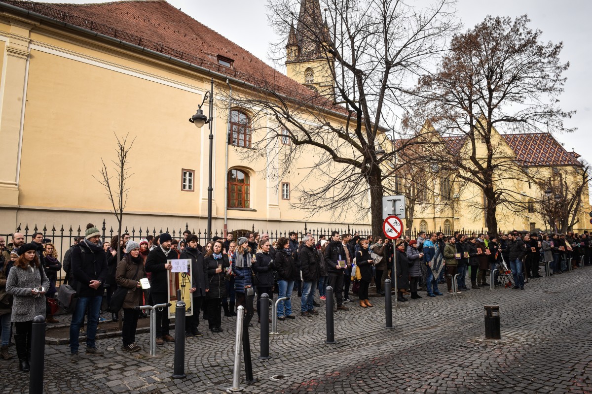 protest sediu PSD flashmob (13)
