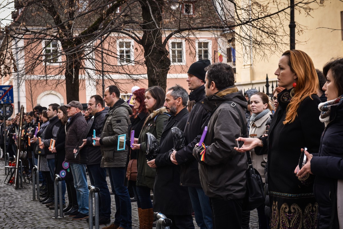 protest sediu PSD flashmob (16)
