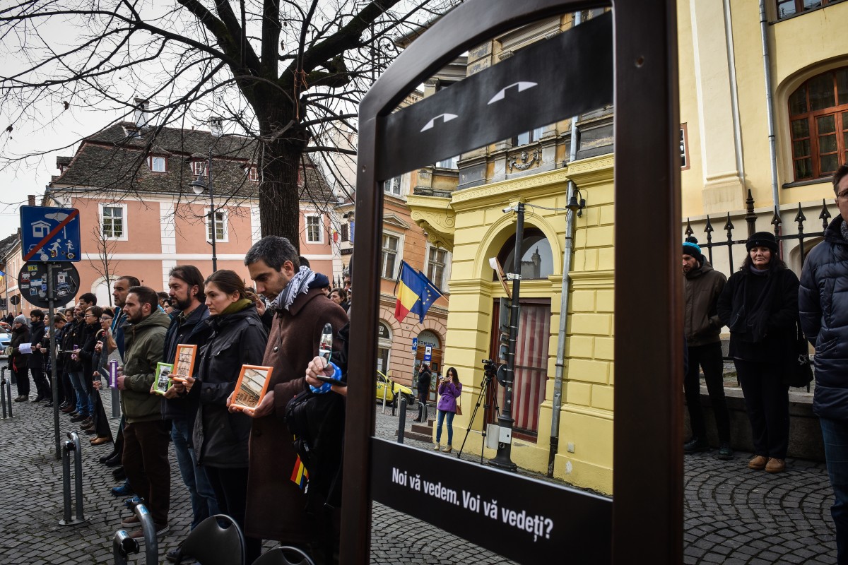 protest sediu PSD flashmob (9)