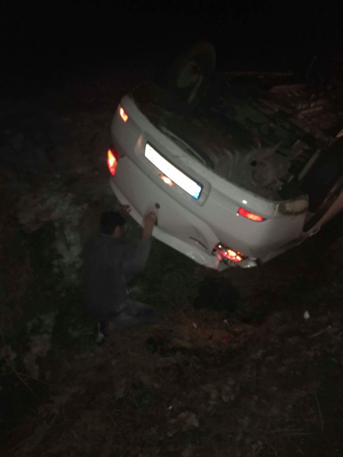 accident masina rasturnata