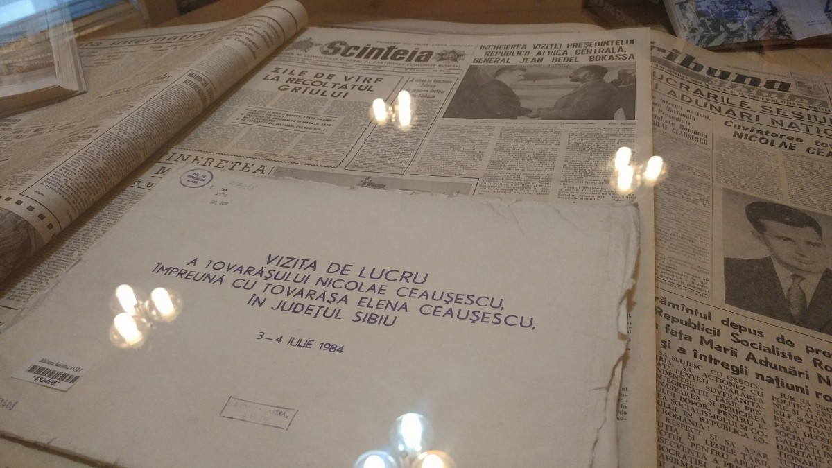 ceausescu in sibiu