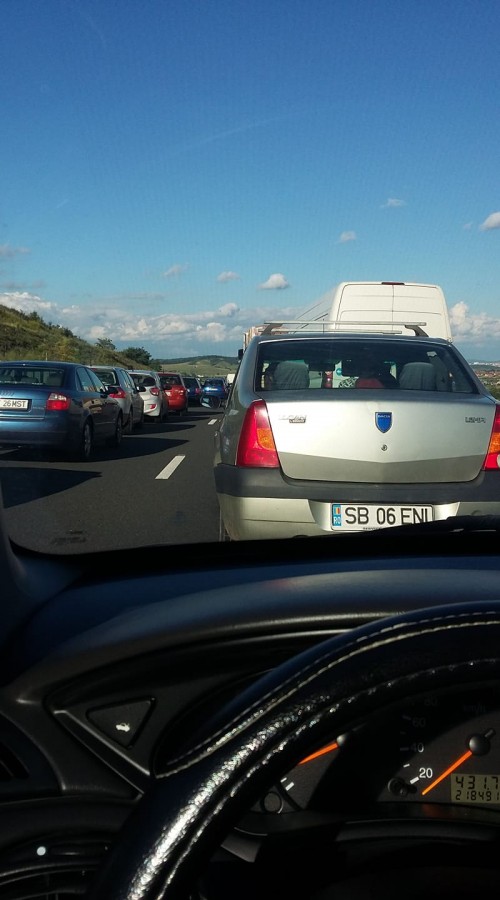 incendiu masina autostrada