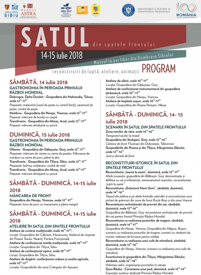 Program_Satul din spatele frontului 14-15 iulie 2018