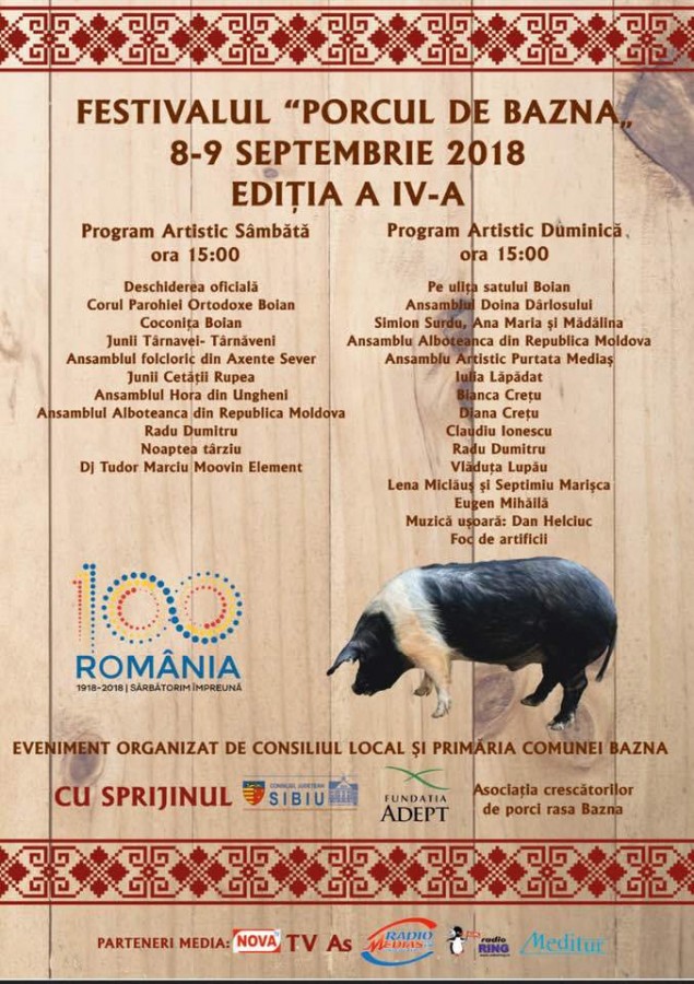 program festival porc bazna 2018