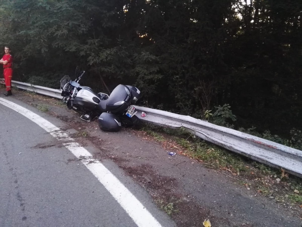accident motociclist balea