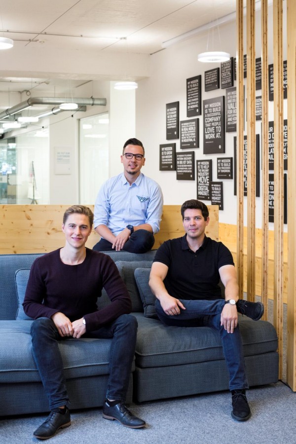 KONUX Founders Andreas Kunze, Vlad Lata, Dennis Humhal