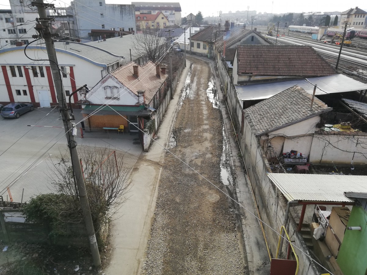 Strada Dorobanților, vedere de pe Podul Gării. 4 februarie 2019