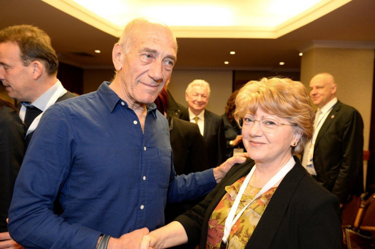 Primarul Astrid Fodor împreună cu fostul Prim-Ministru al Israelului, dl Ehud Olmert