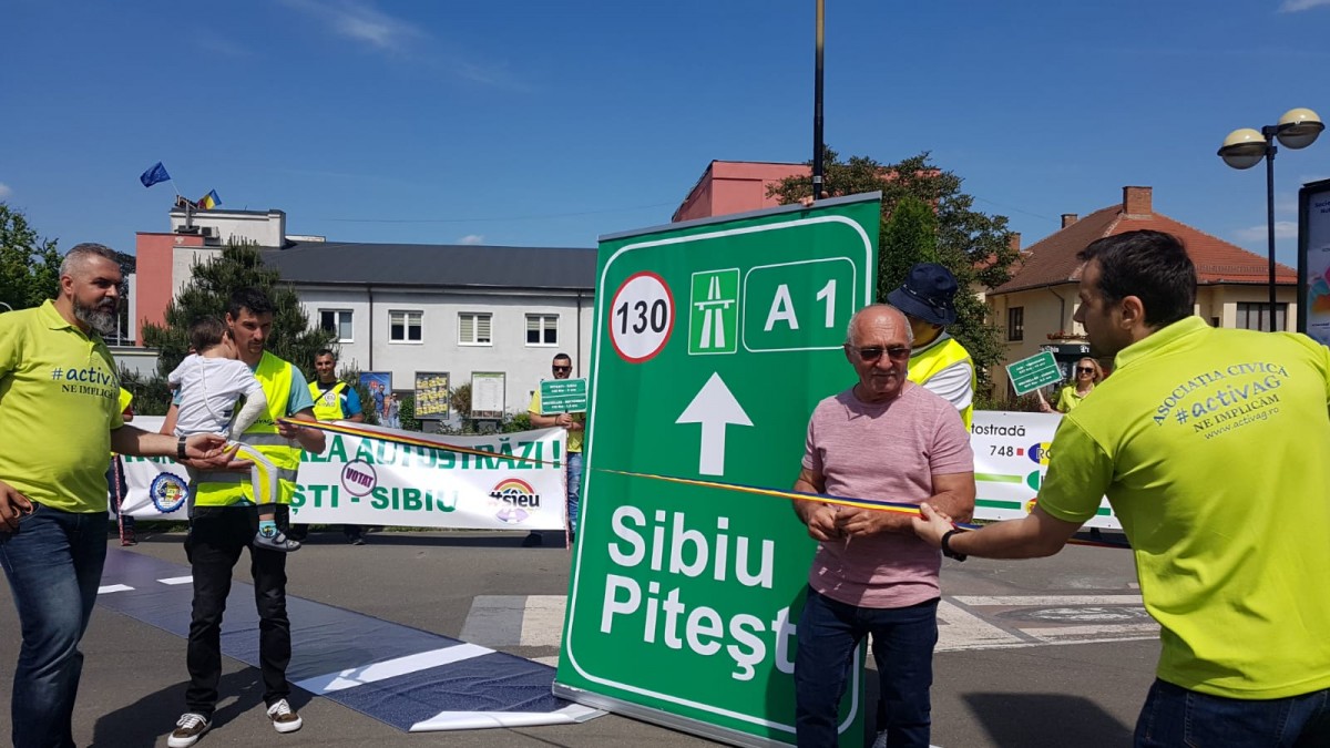 protest autostrada sibiu