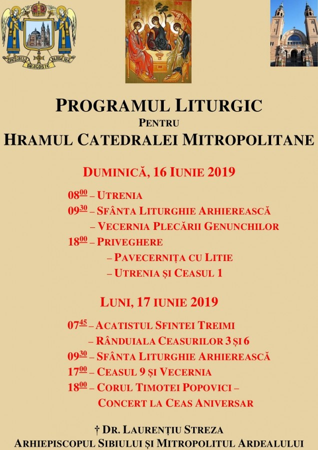 program liturgic hram