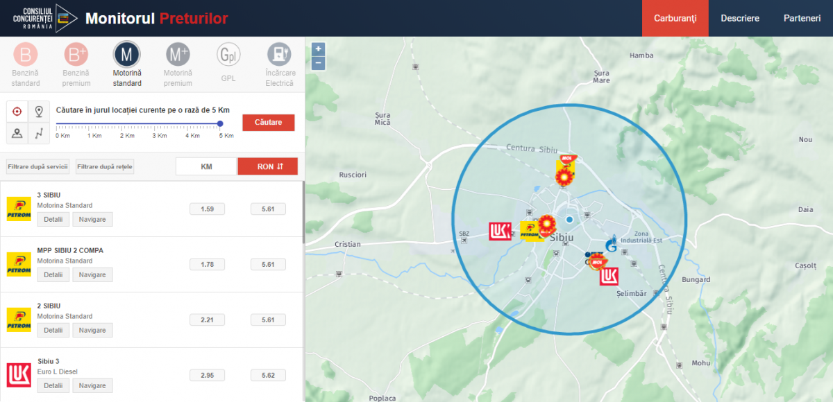 carburant sibiu