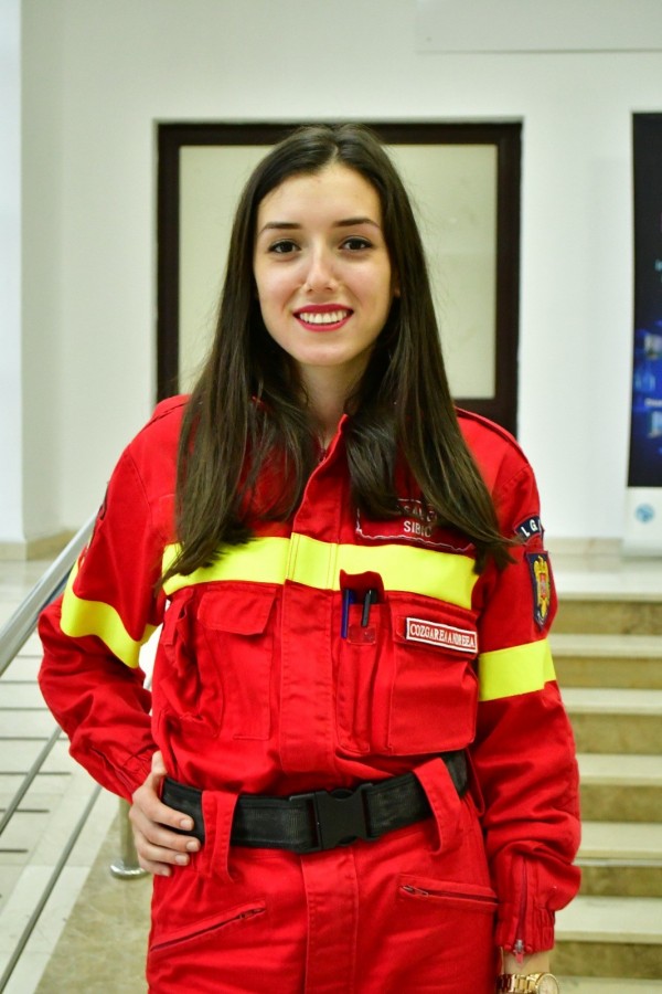 Andreea Cozgarea, 23 de ani, voluntar SMURD