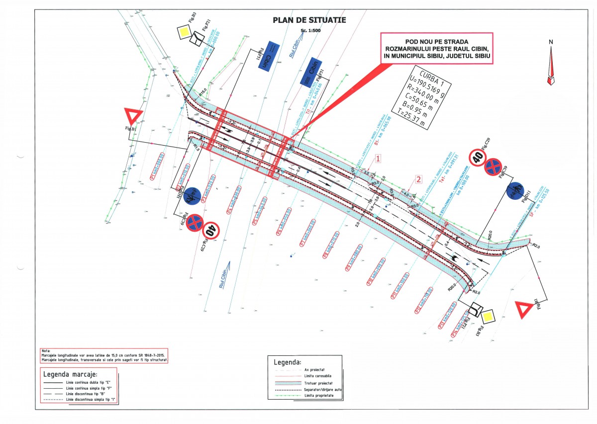 Plan de situatie pod Rozmarinului