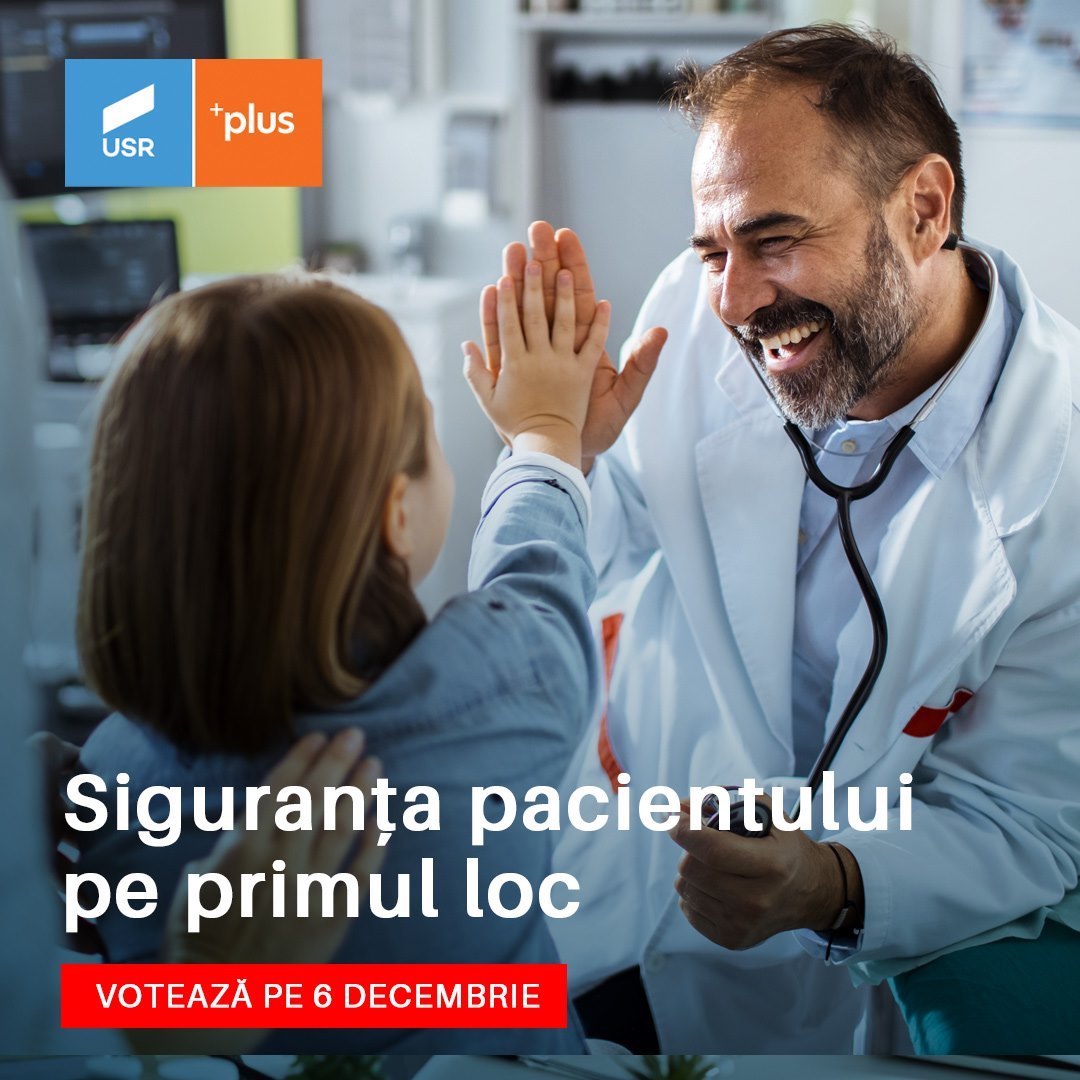 Guvernare USR PLUS: Depolitizarea instituțiilor de sănătate și sănătatea cetățenilor pe primul loc