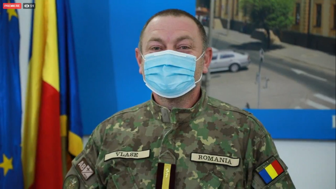 VIDEO Constantin Vlase, militarul adus la conducerea Spitalului județean Sibiu: ”Eu nu sunt infecționist de ieri, de azi”