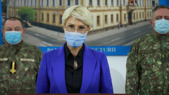 Raluca Turcan: A fost prima opțiune o conducere militară la DSP și Spitalul Județean Sibiu. O astfel de decizie se pregătește și se pune în practică, nu se bate toba.