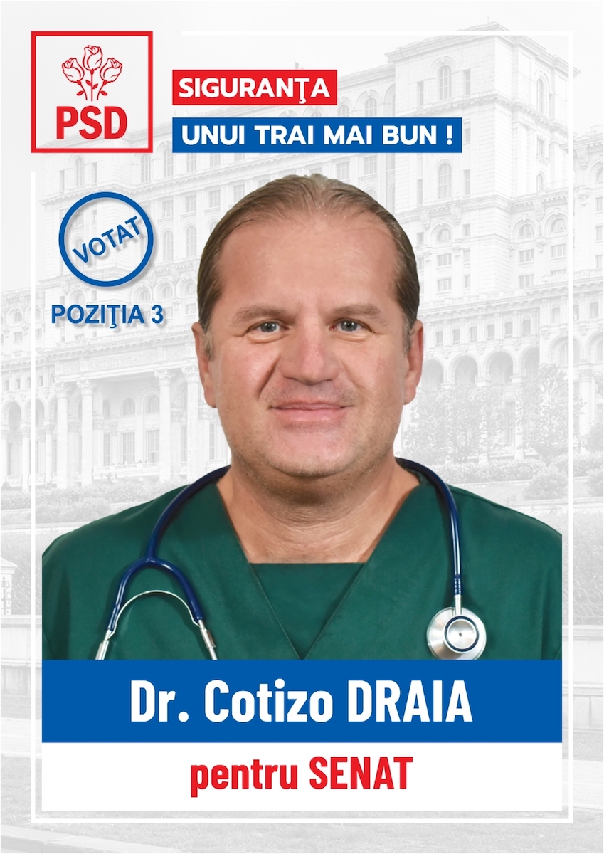 PSD Sibiu: „Votați Draia Cotizo pentru Senatul României!”