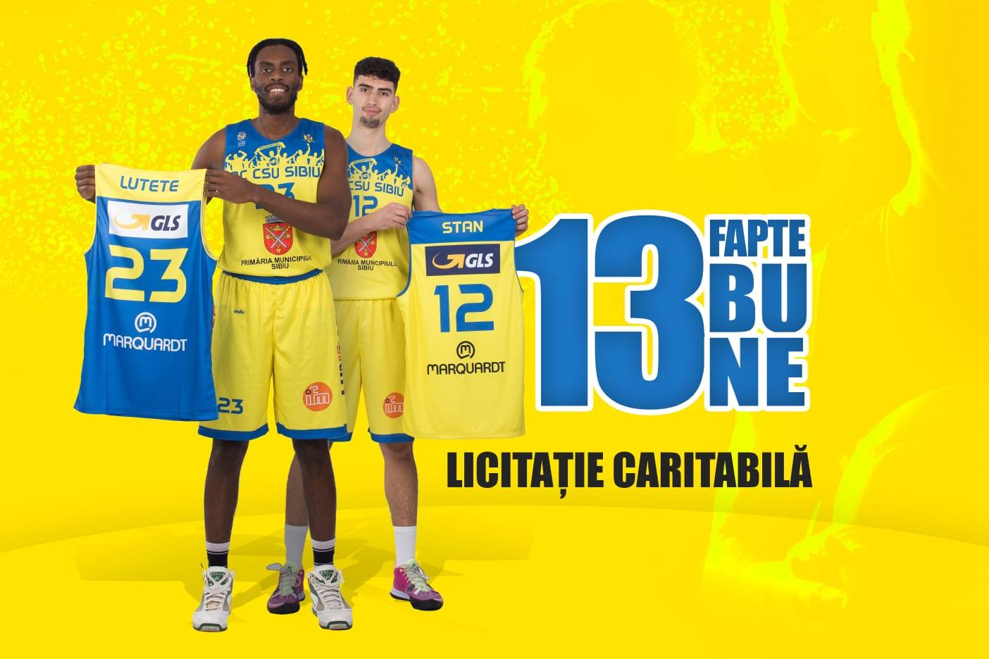 BC CSU Sibiu se implică în nevoile comunității. 13 tricouri scoase la licitație