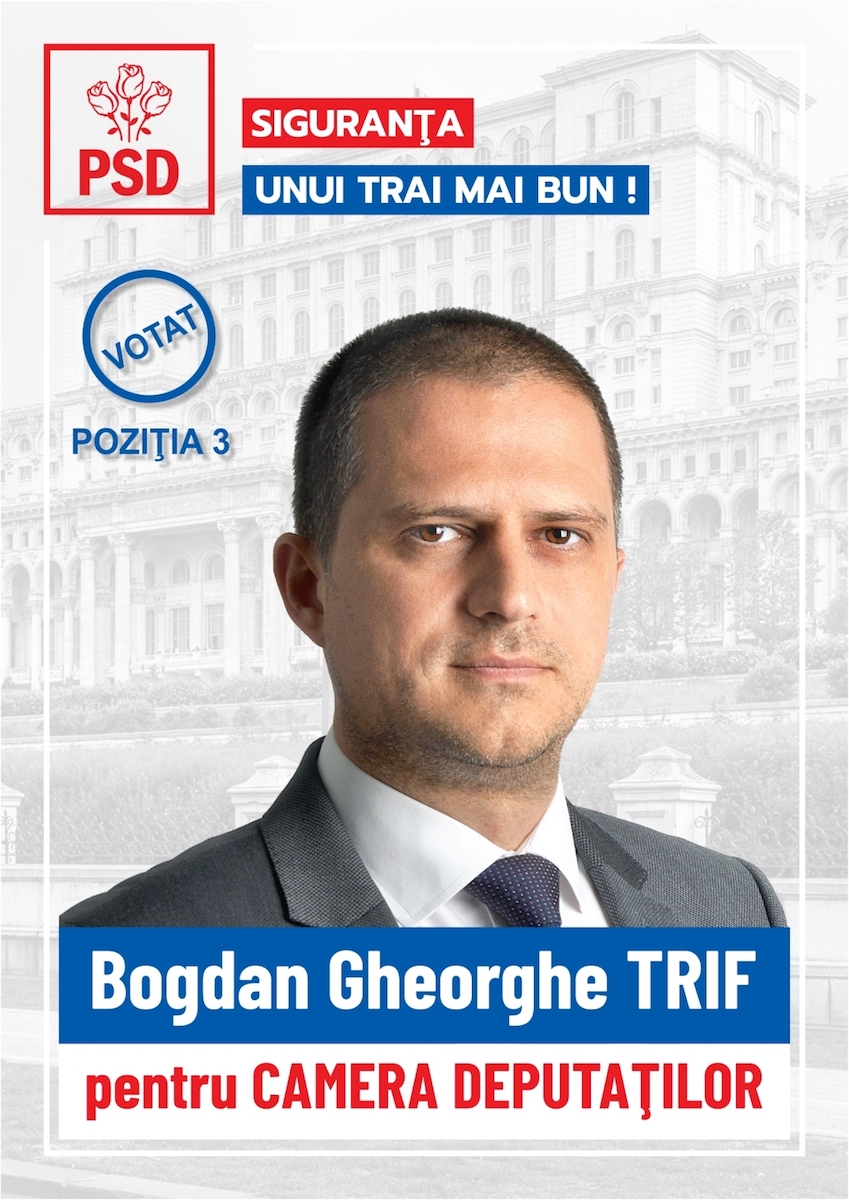 PSD Sibiu: Trif Bogdan Gheorghe pentru Camera Deputaților