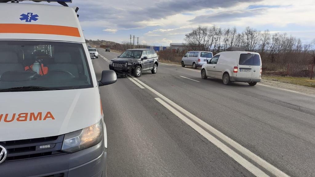 Accident la ieșire din localitatea Cristian