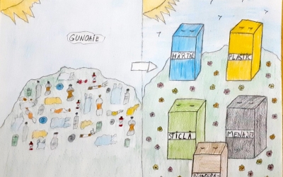 FOTO Lăsați elevii Sibiului să vă vorbească despre deșeuri. Și priviți-le desenele!