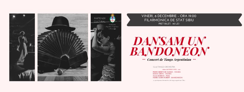 Concert de tango argentinian, la Sibiu. Se strâng fonduri pentru un instrument muzical