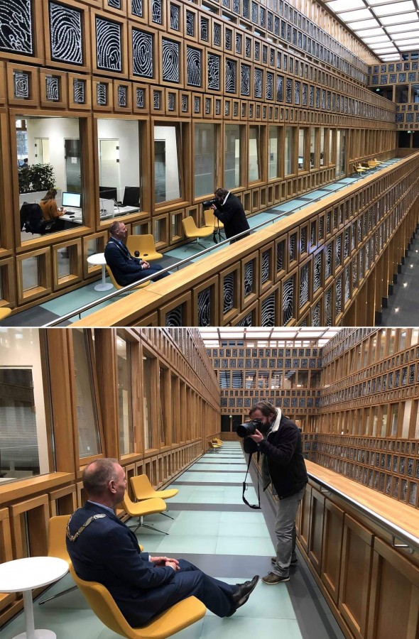 FOTO Rareș Helici a ajuns cu cele o mie de portrete în Olanda