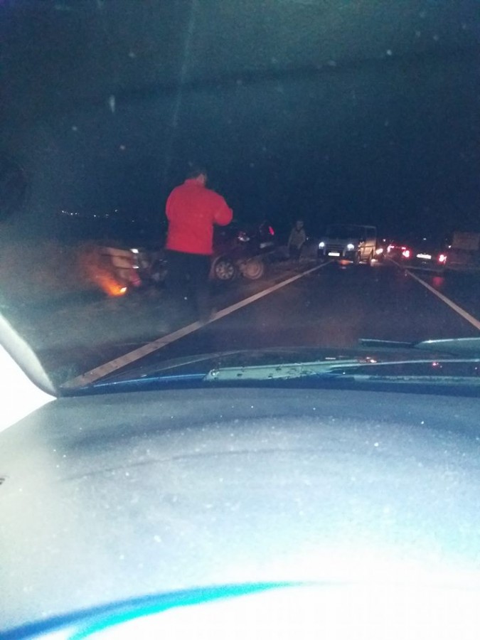 Accident pe DN 14, la Viile Sibiului