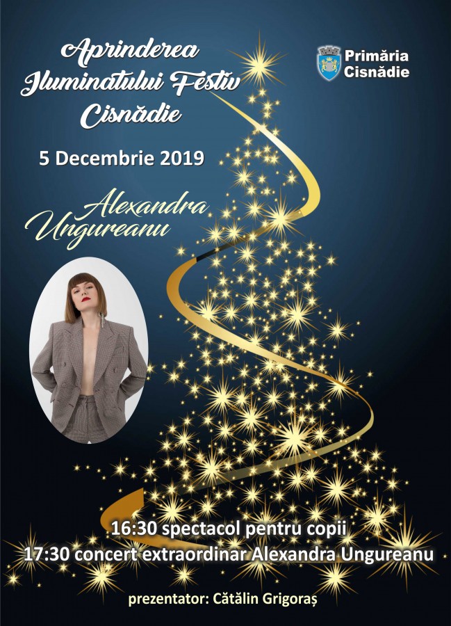 În 5 decembrie Alexandra Ungureanu concerteazã la Cisnãdie