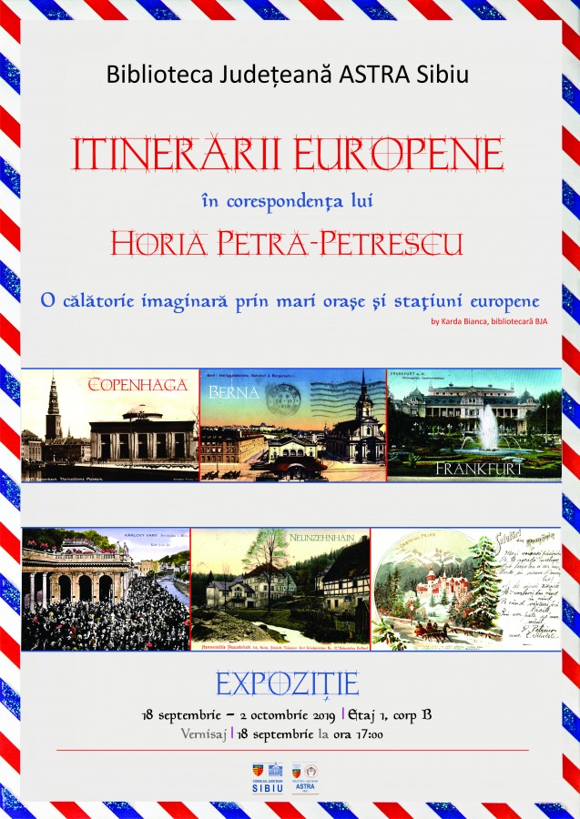 Expoziție de cărți poștale ilustrate la Biblioteca Județeană ASTRA Sibiu