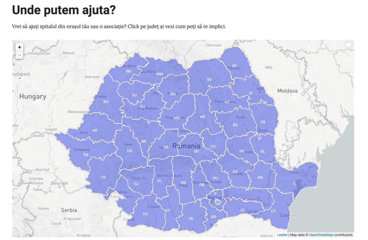 Ajutacasa.ro – harta locurilor unde se pot face fapte bune
