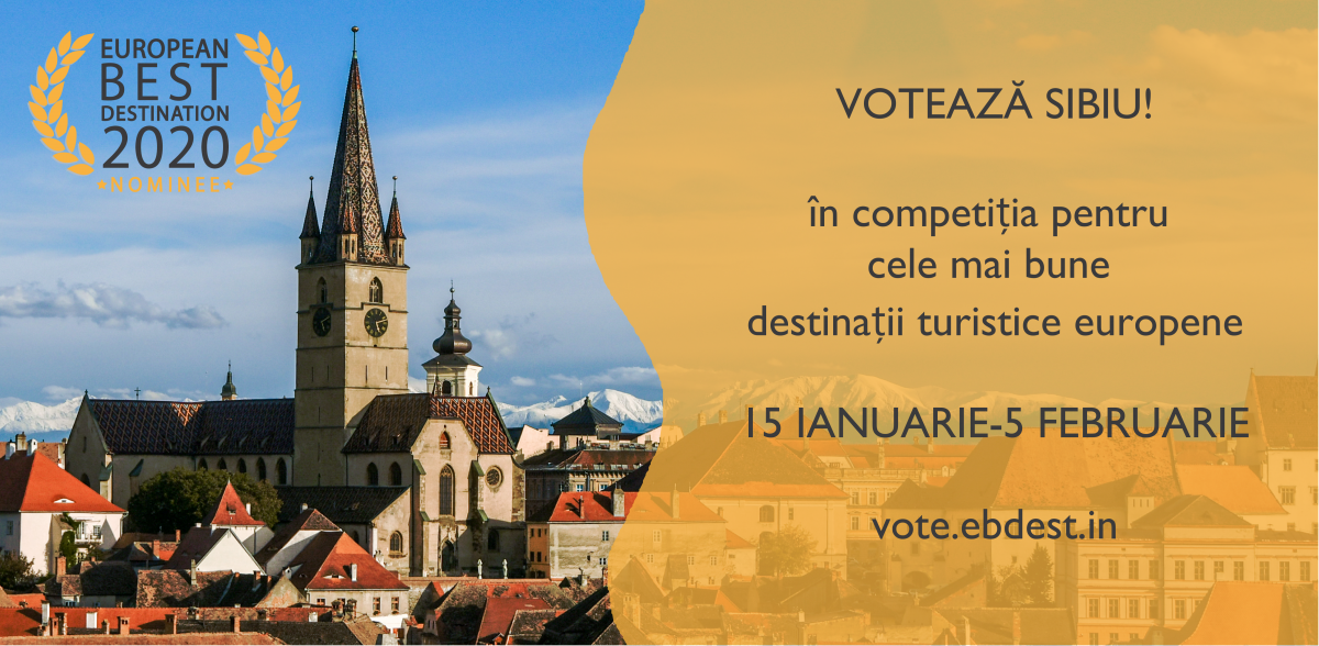 Sibiul, nominalizat printre cele mai bune destinații turistice din Europa
