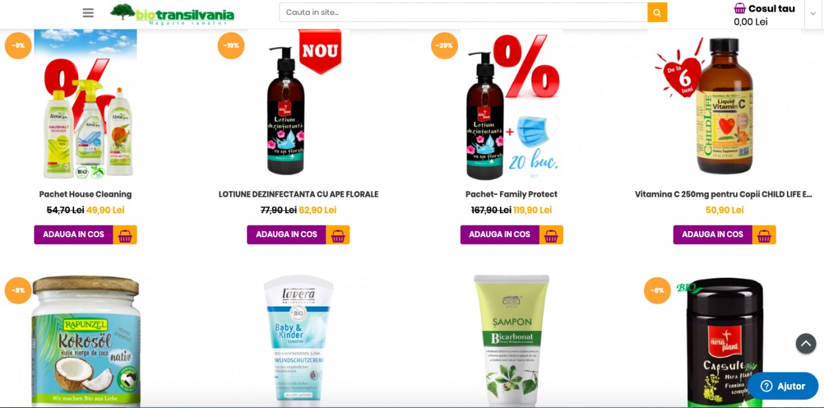 Biotransilvania.ro: Produse naturiste certificate ecologic create la mănăstire și livrate în Sibiu