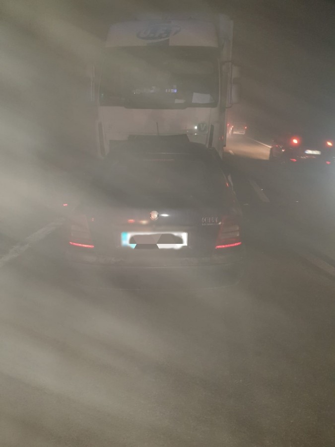 Atenție la drum! Ceață densă pe Valea Oltului