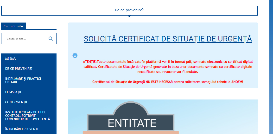 Ministrul Economiei: Declaraţiile privind Certificatul pentru Situaţie de Urgenţă trebuie încărcate cu semnătură digitală