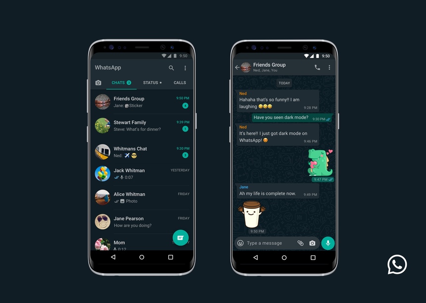 Aplicația WhatsApp va avea funcție Dark Mode