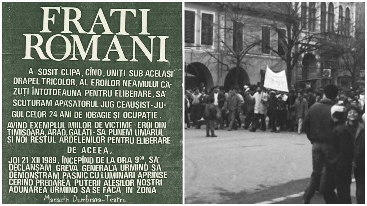 Istoria primului afiș prin care sibienii au fost chemați la Revoluție. ”Am spălat înfrigurat manifestele în baie. În dormitor se întâmplau alte lucruri”