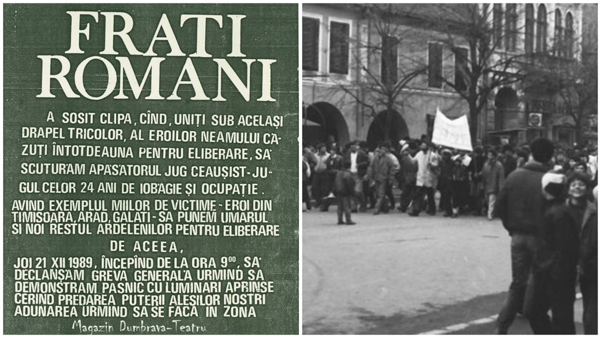 Istoria primului afiș prin care sibienii au fost chemați la Revoluție. ”Am spălat înfrigurat manifestele în baie. În dormitor se întâmplau alte lucruri”